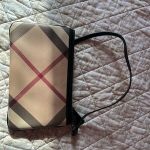 Burberry Plaid Wristlet Clutch